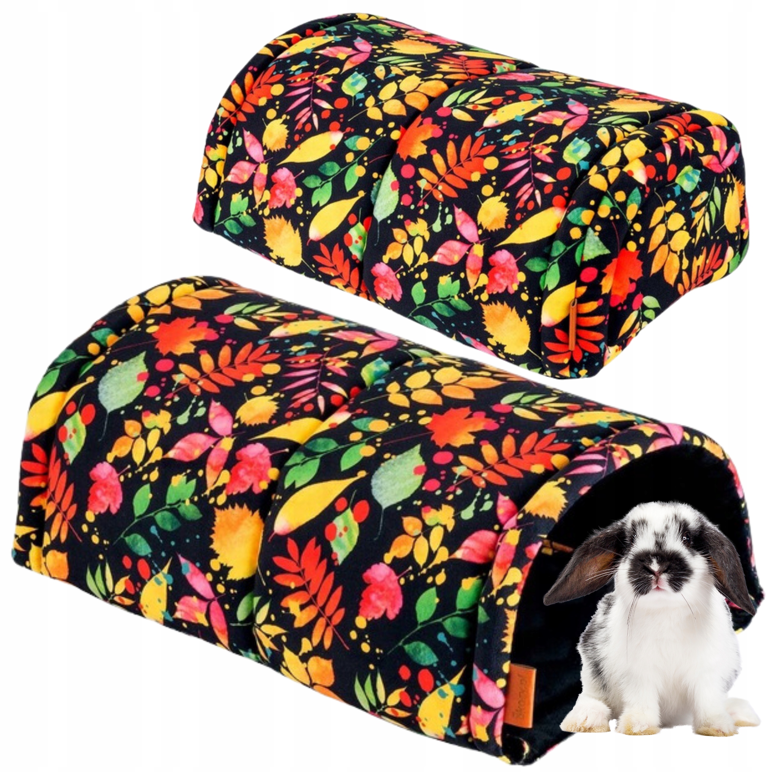 Levně Tunel Budka Jeskyně pro Ježka Hlodavce Králíky Prasátka 22x35 cm Barevný