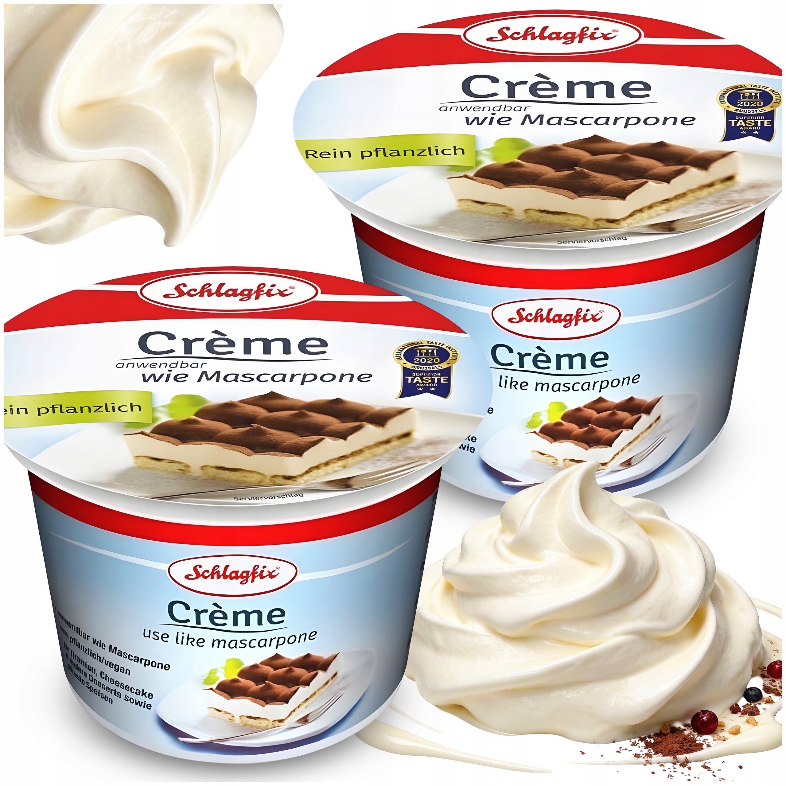 Wegańskie mascarpone 250g Schlagfix - 2szt.