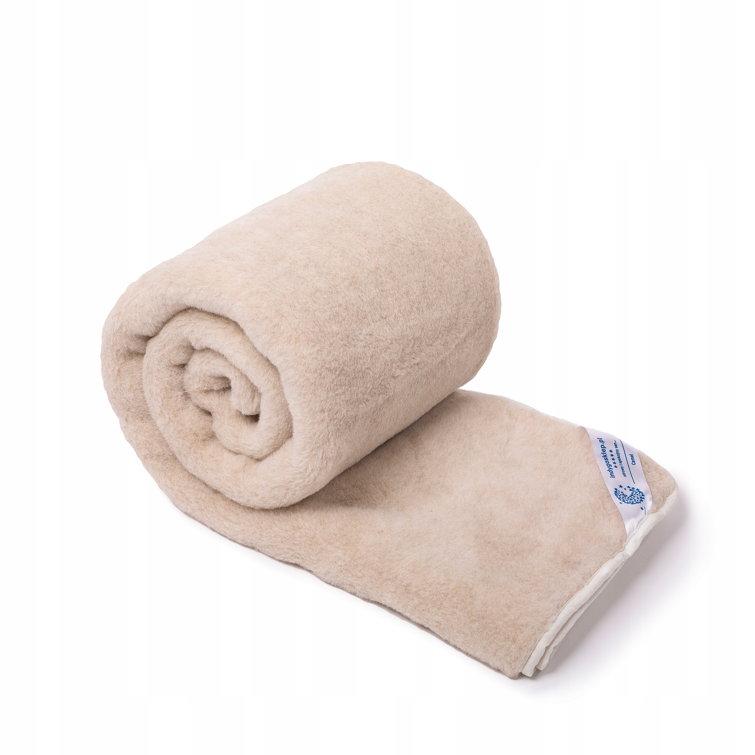 Vlněná Deka 200x220 Camel Světlá Camel Béžová Woolmark