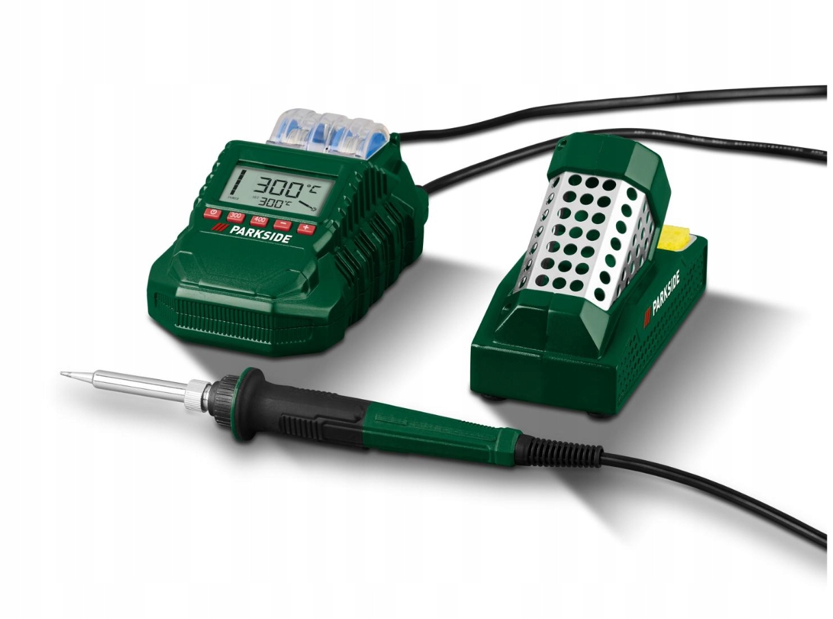 PARKSIDE PLSD 60 C3 Цифрова паяльна станція 60 Вт з приладдям Потужність 60 Вт
