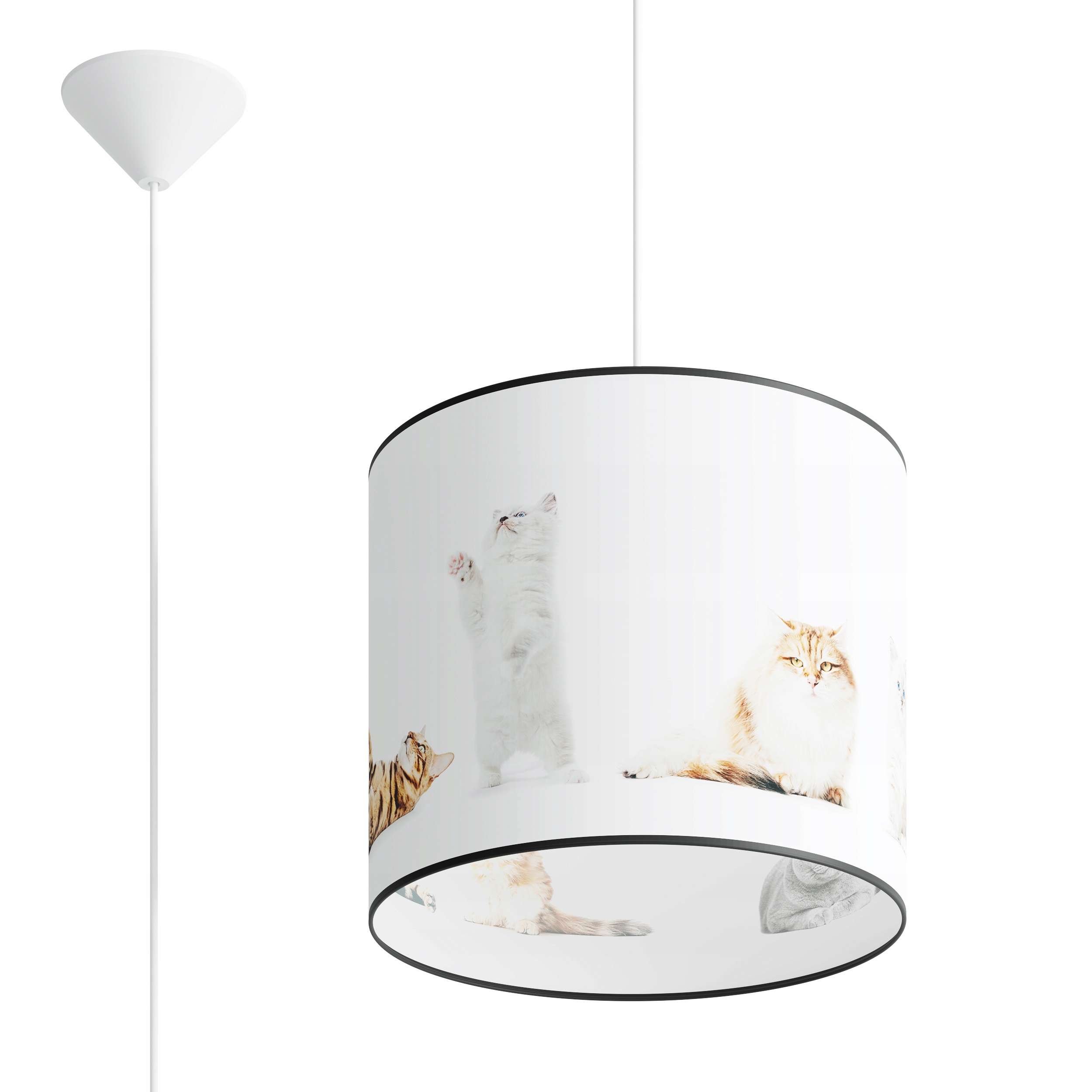 

Lampa wisząca Koty 30 abażur zwis dla dziewczynki