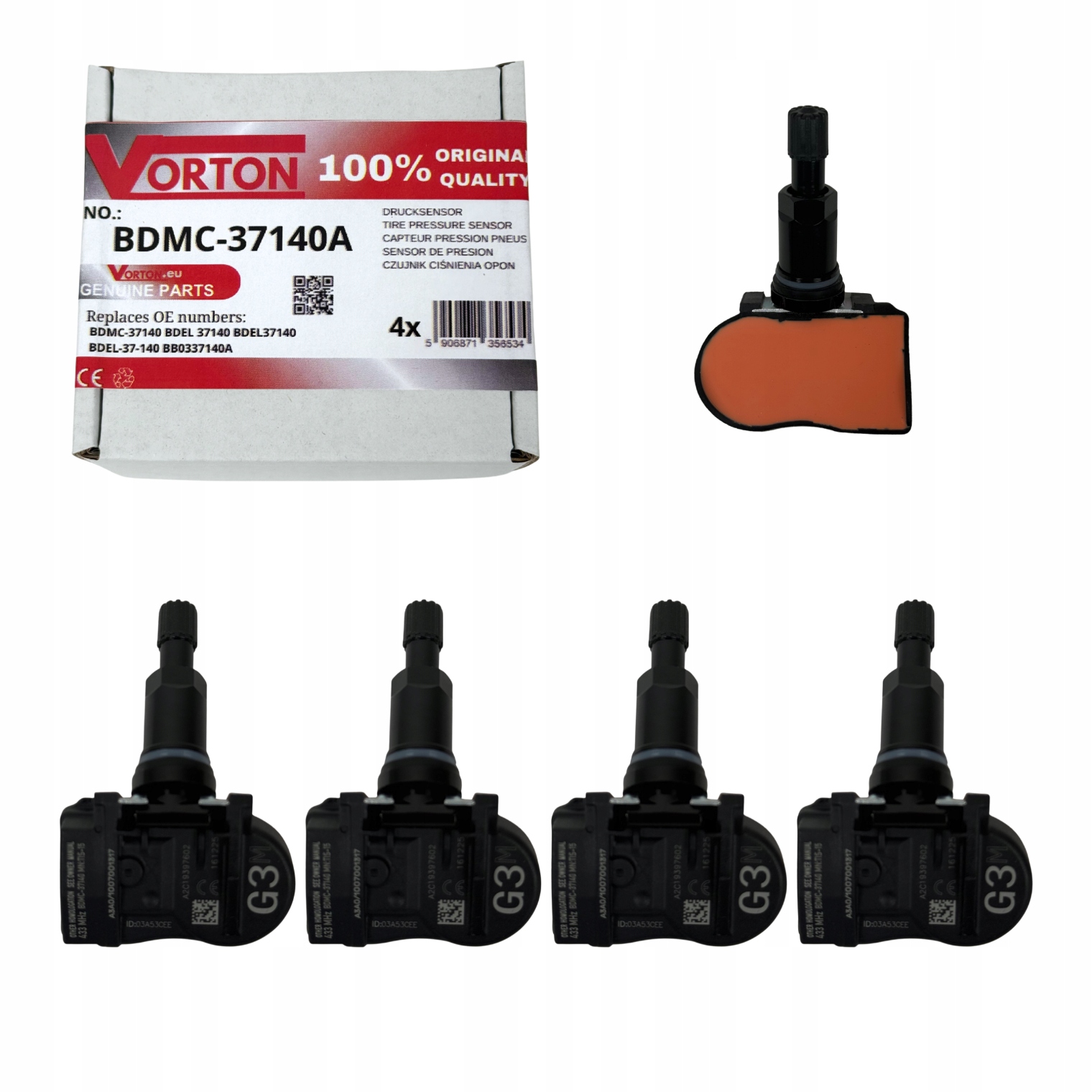4x Senzor Tlaku Vzduchu Pneumatík Tpms Mazda 3 5 6 CX-5 CX-30 CX-60 MX-30