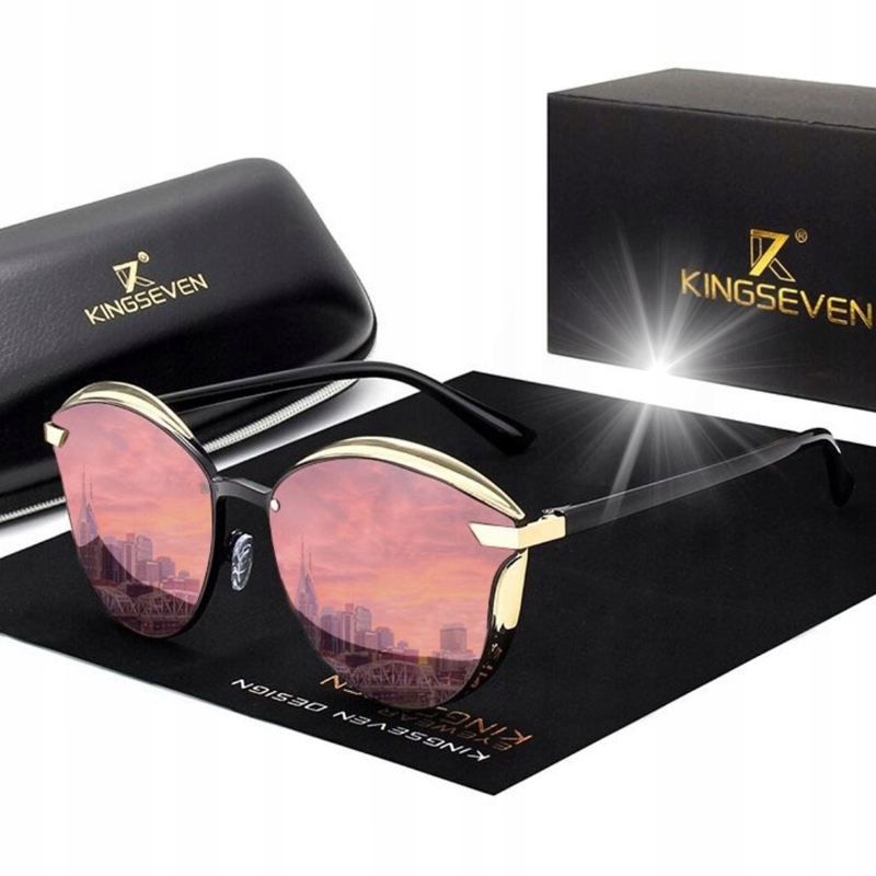 Sluneční brýle Kingseven Cat Pink UV400 Dámské Etiu