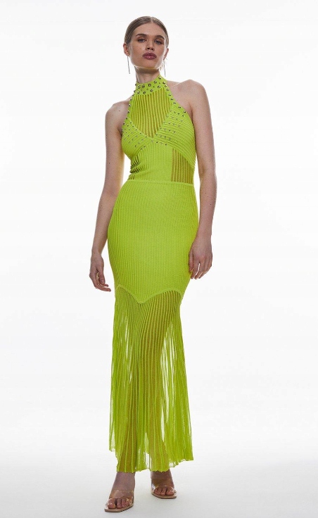 Karen Millen Šaty Zelená M Y1T