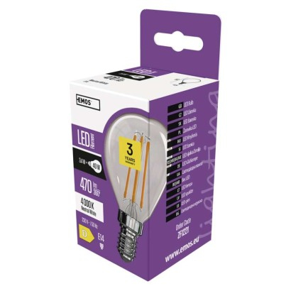 

Żarówka Led Filament mini globe 3,4W E14 neutralna