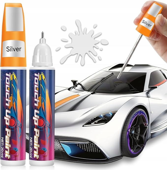 Korektor Pisak Do Usuwania Rys Z Lakieru Samochodowego Srebrny 2szt x 20 ml