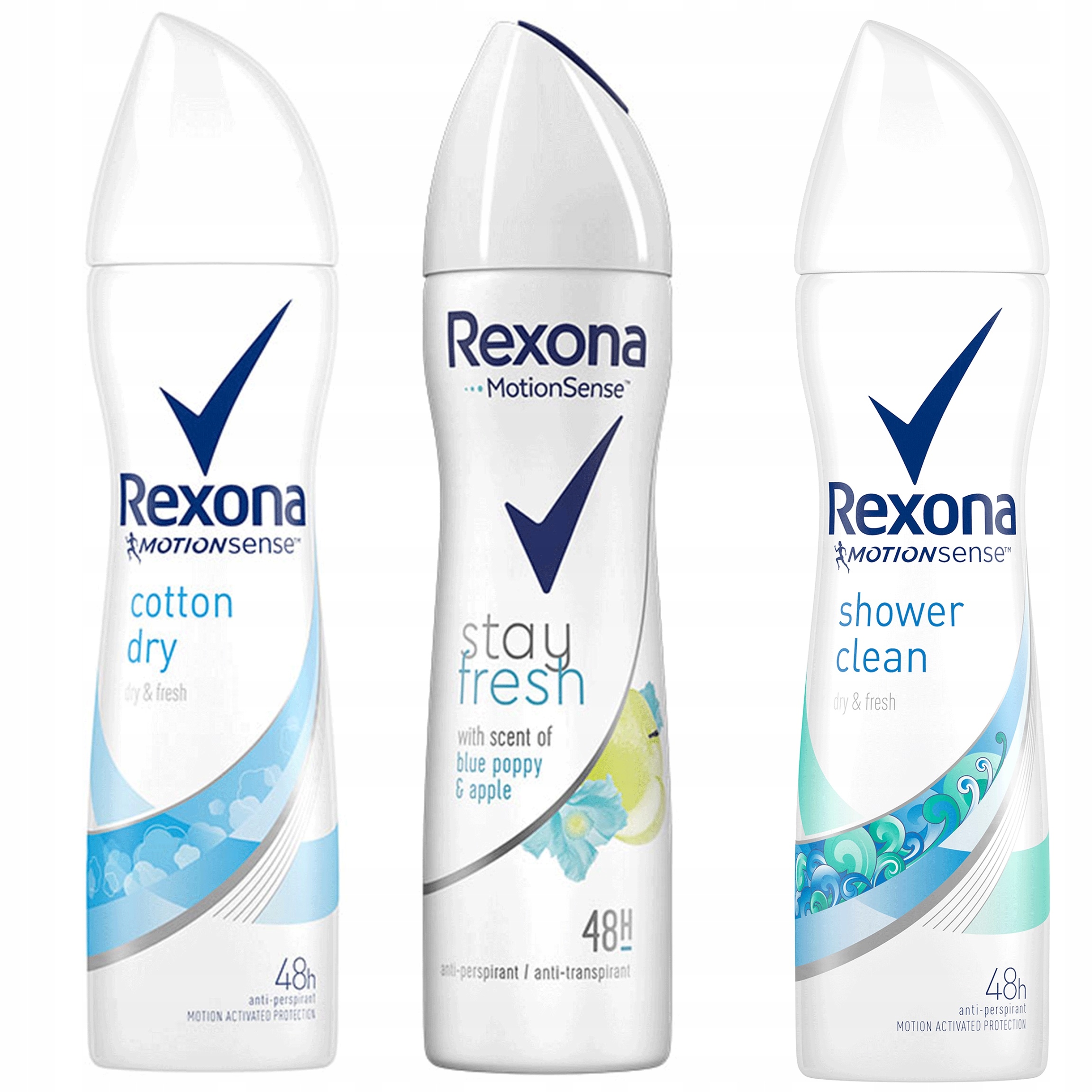 

Zestaw Rexona antyperspirant dla kobiet 3 x 150ml