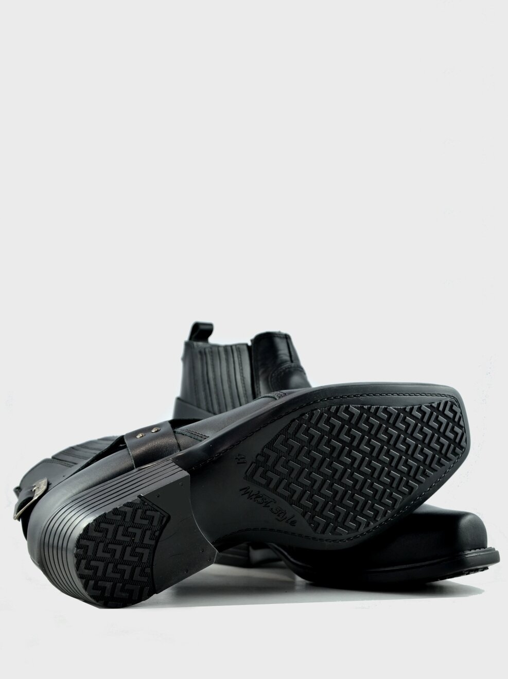 Męskie Skórzane Kowbojki Desque Czarne Kod producenta 414/1