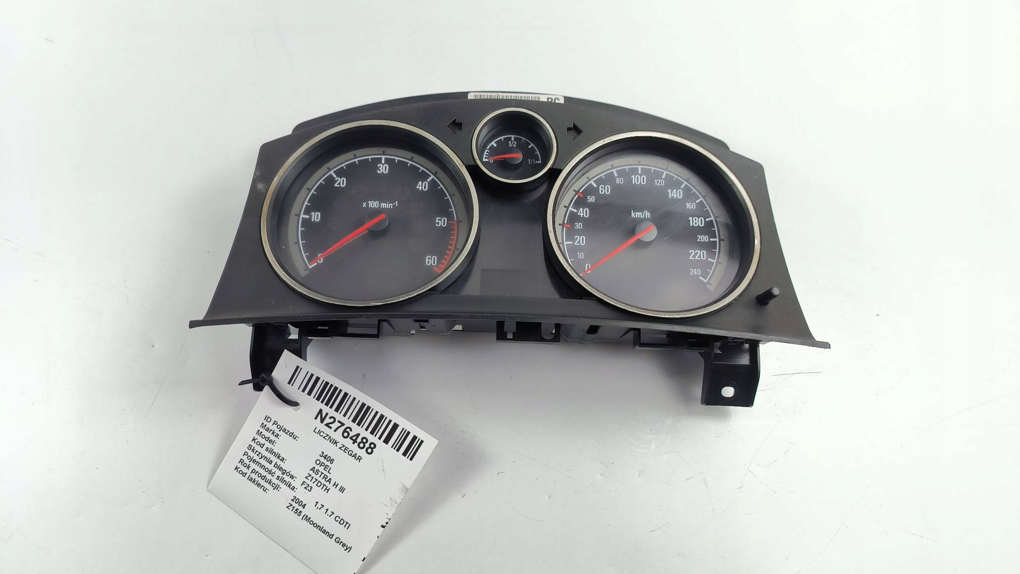 dials clock EU 13172012 OPEL ASTRA H III
