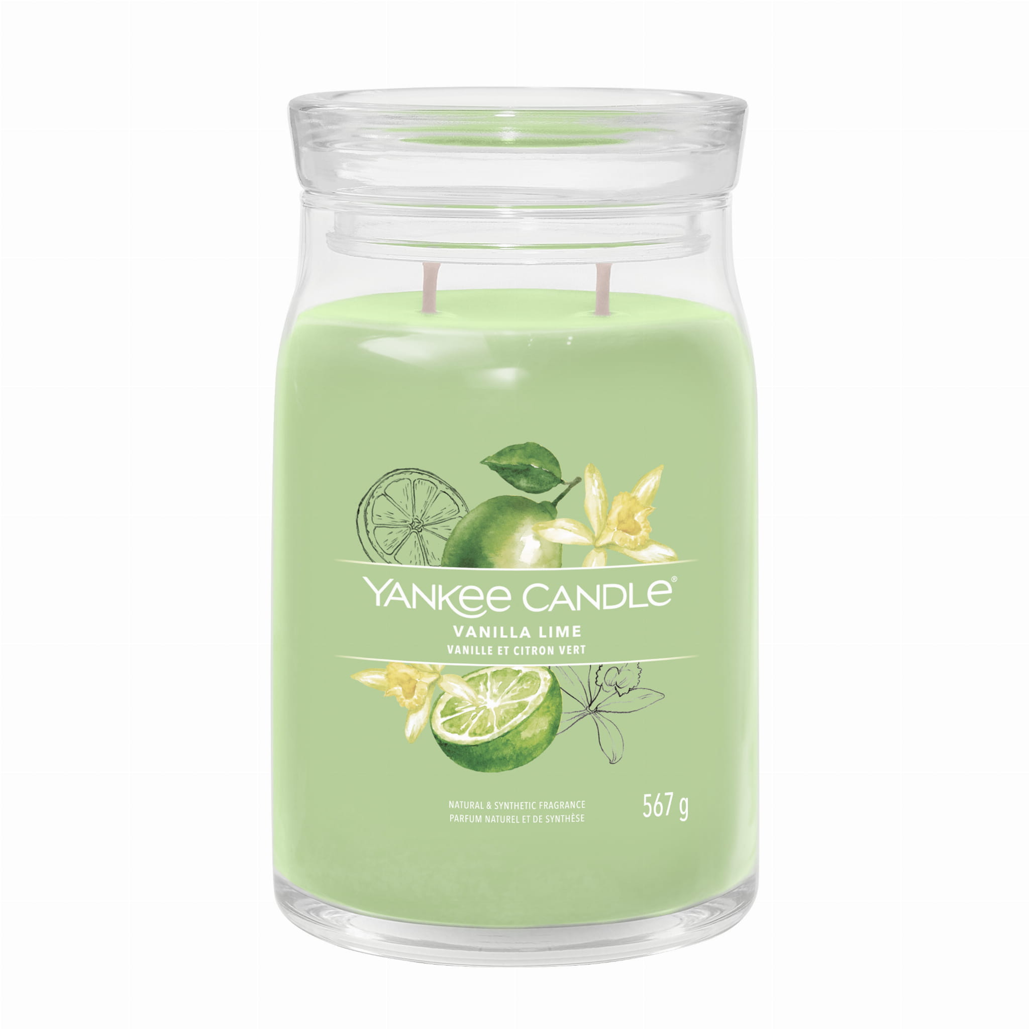 Velká vonná svíčka Yankee Candle Vanilla Lime