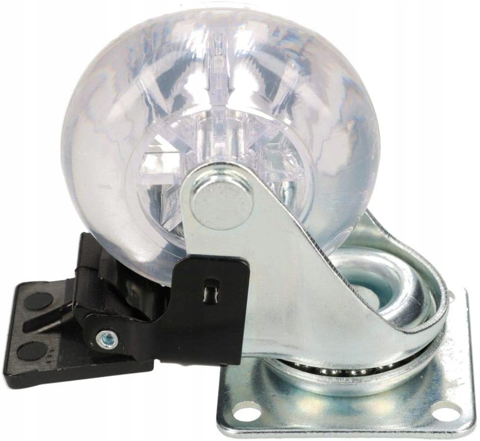 KÓŁKO OBROTOWE MEBLOWE PRZEŹROCZYSTE Ø50 HAMULEC Kod producenta D530