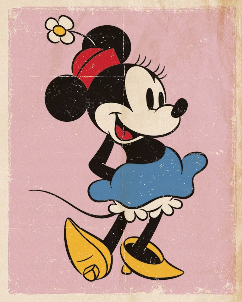 

Myszka Minnie Retro plakat 40x50 cm