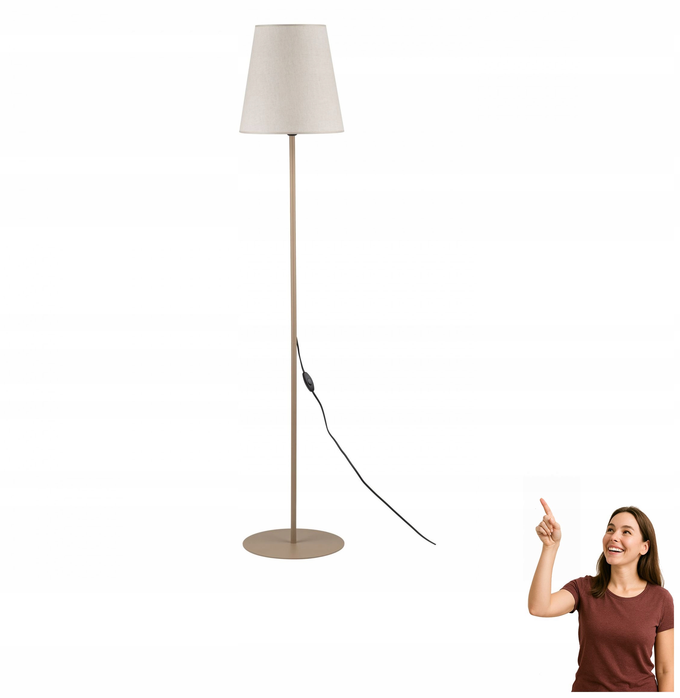 Podlahová lampa Elizabeth Sabia Tk Lighting