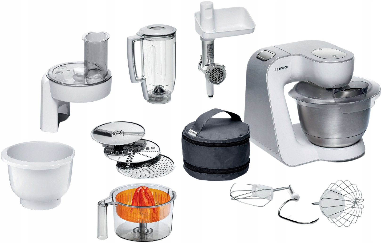 Robot planetarny Bosch MUM58258 1000 W 2 misy 7 prędkości maszynka do mięsa