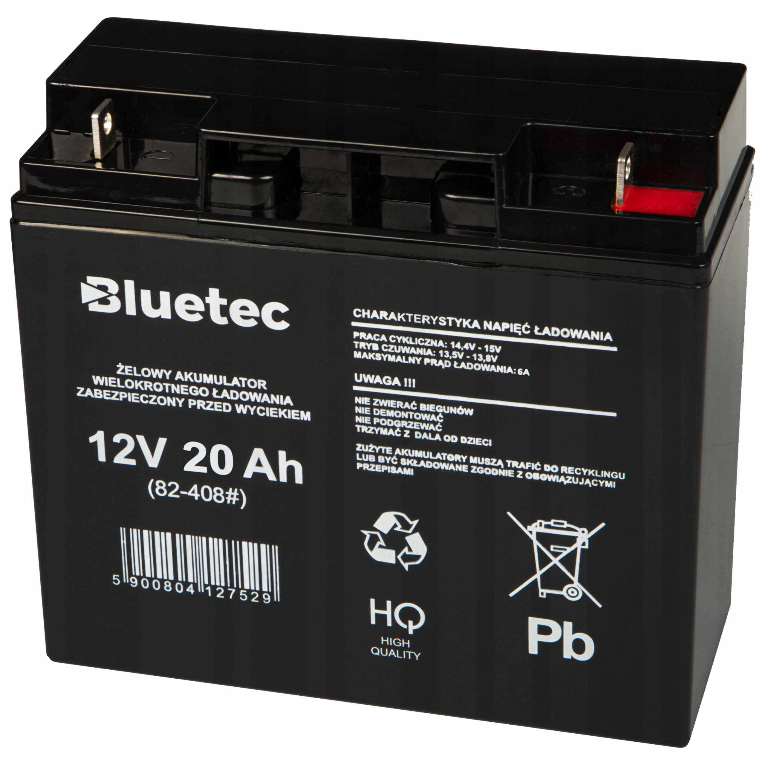 Akumulator Żelowy 12V 20Ah Ups Alarm Zabawki (wymiar 17Ah 18Ah)