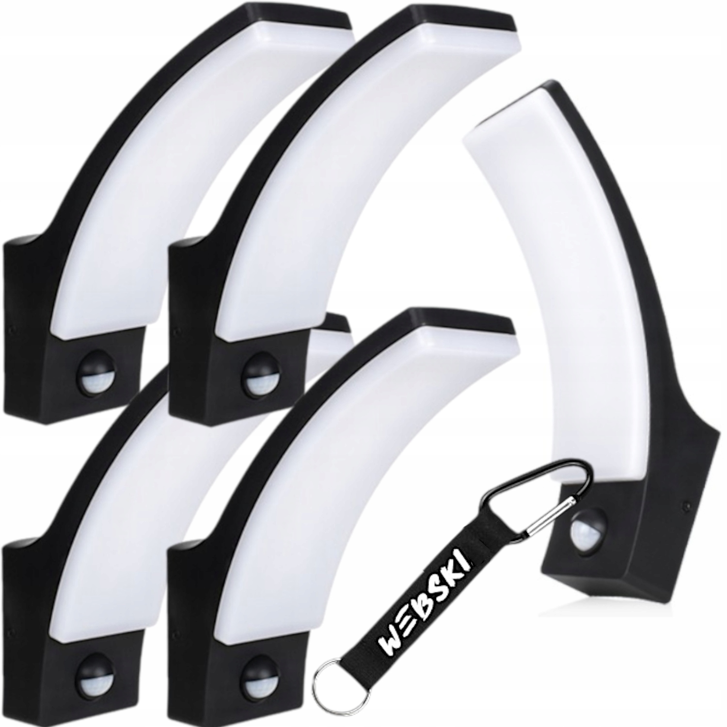 5 x nástěnné vodotěsné Led svítidlo s senzorem pohybu soumraku