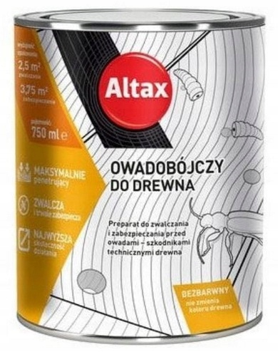 

Altax Środek Preparat Owadobójczy Do Drewna 0.75L