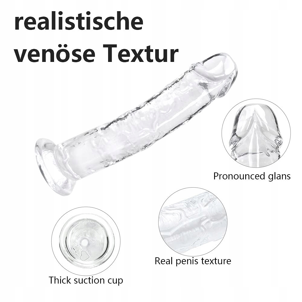 LITTLE TOYS Dildo 18cm Realistyczny Miękki Dla Kobiet Z Przyssawką — miniatura 4