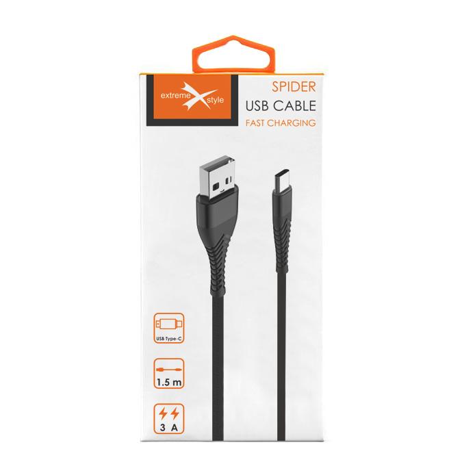 

Spider Wzmocniony kabel Usb typ C 3M do tabletu