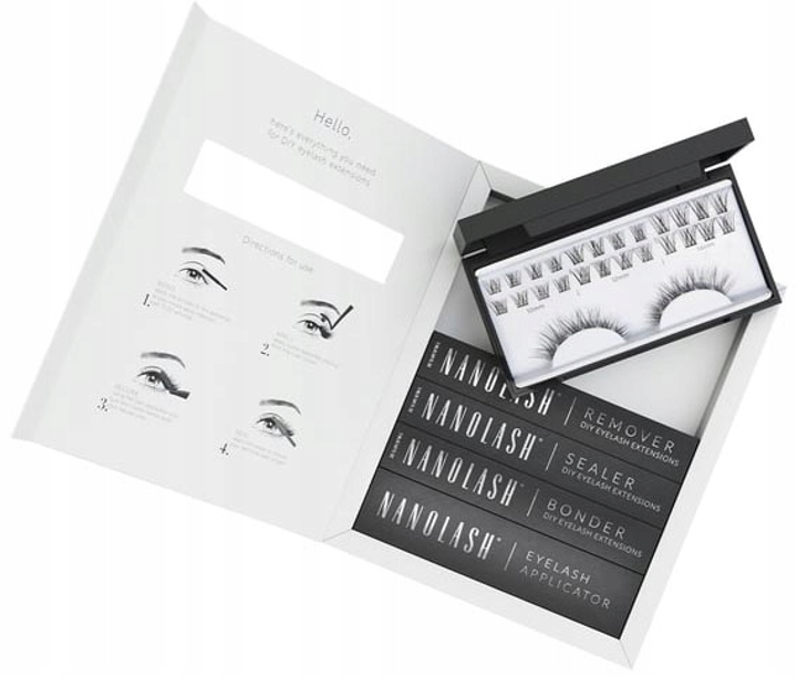 Zestaw Nanolash sztuczne rzęsy 10,12,14 mm Classy 36 szt