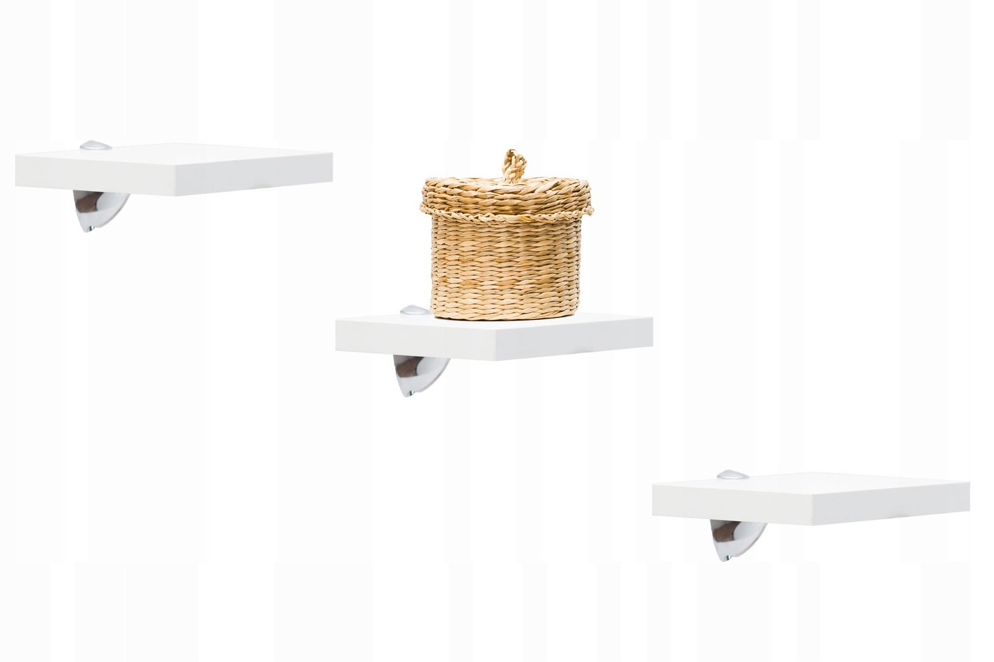 PÓŁKA WISZĄCA BIAŁA ŁAZIENKA TOALETA Marka Wip