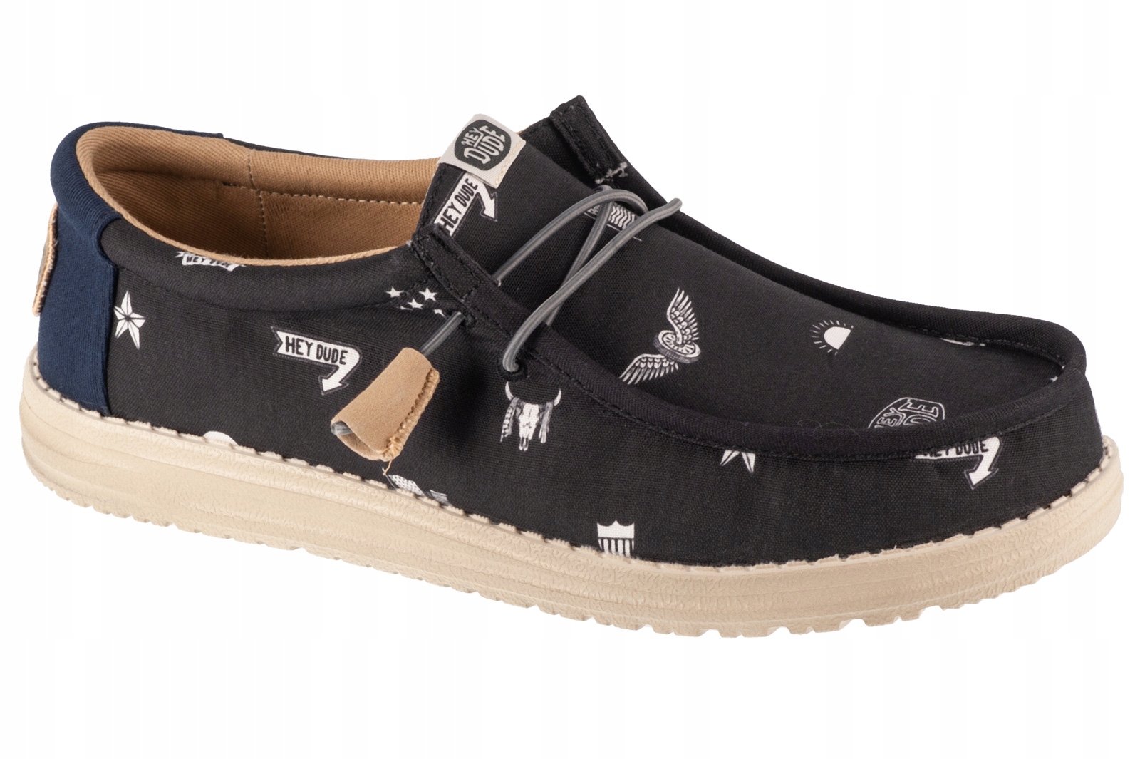 Hey Dude Wally Stars N Skulls Print [44] Pánské tenisky Tkanina Ča