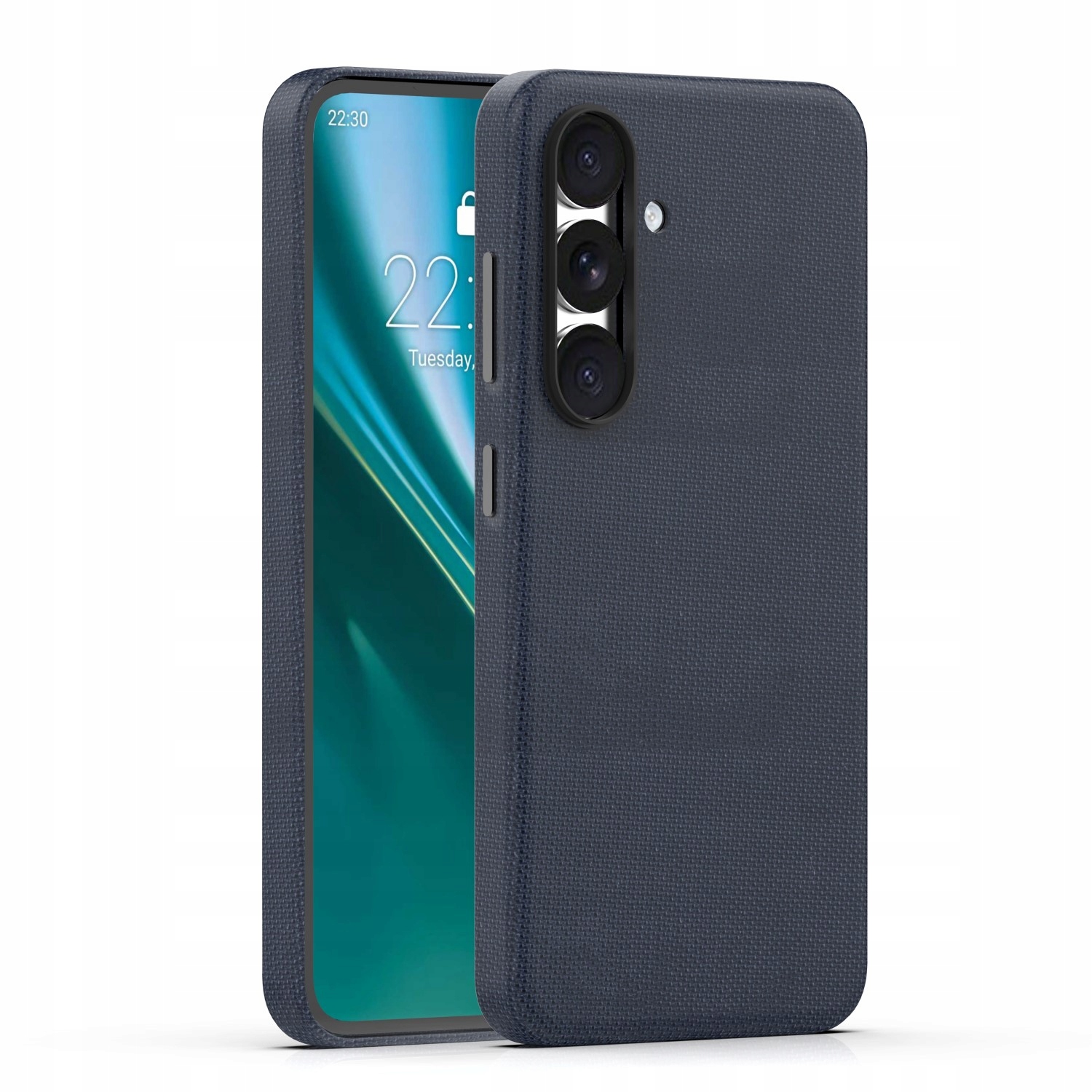 Etui ochronne do Samsung Galaxy S25 czarne Etteri mikrofibra 2300 Gs ring