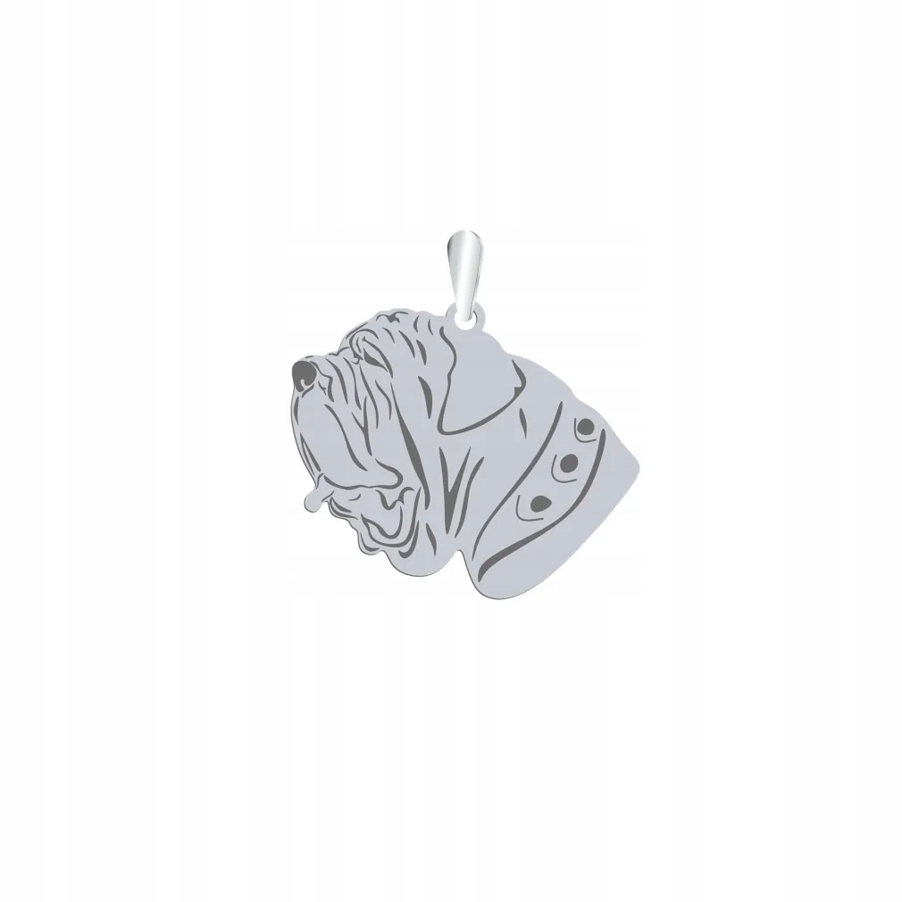 Stříbrný přívěsek s psem Mastino Napoletano 925 Šperky Dárek Gravírování