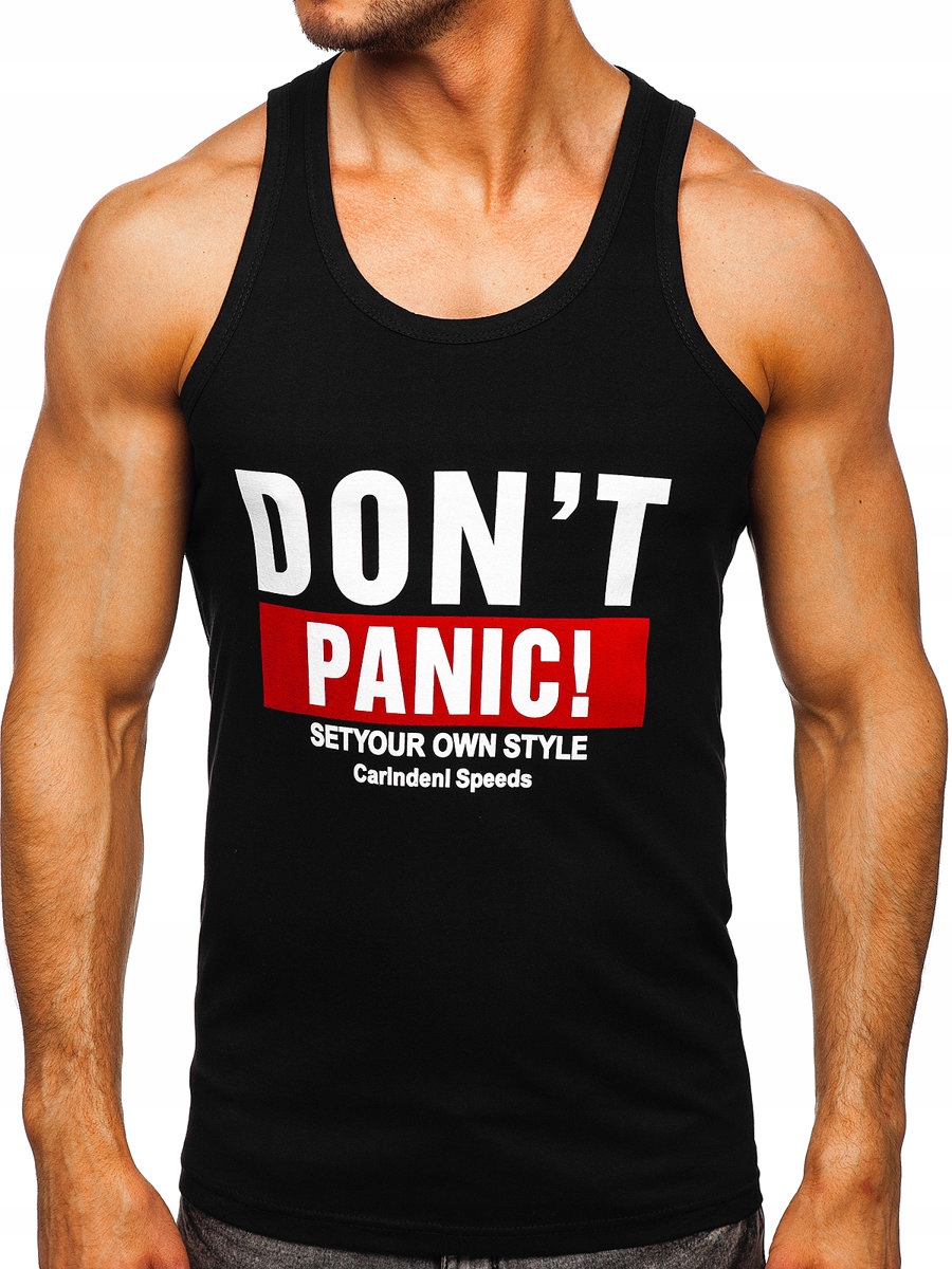 

Koszulka Tank Top Męska Czarna 14854 ROZMIAR_2XL
