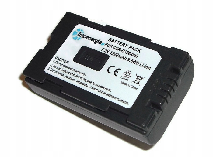 

Bateria do Panasonic CGR-D120 D08 7,2V 1200mAh