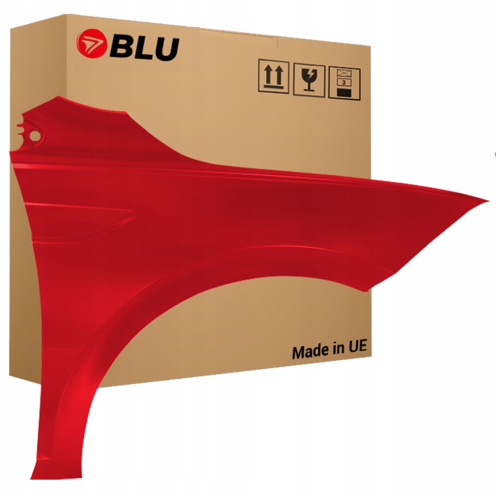 Blu Blatník Vw Polo Aw VI 6 LP3G pravý červený 17- přední TornadoRot