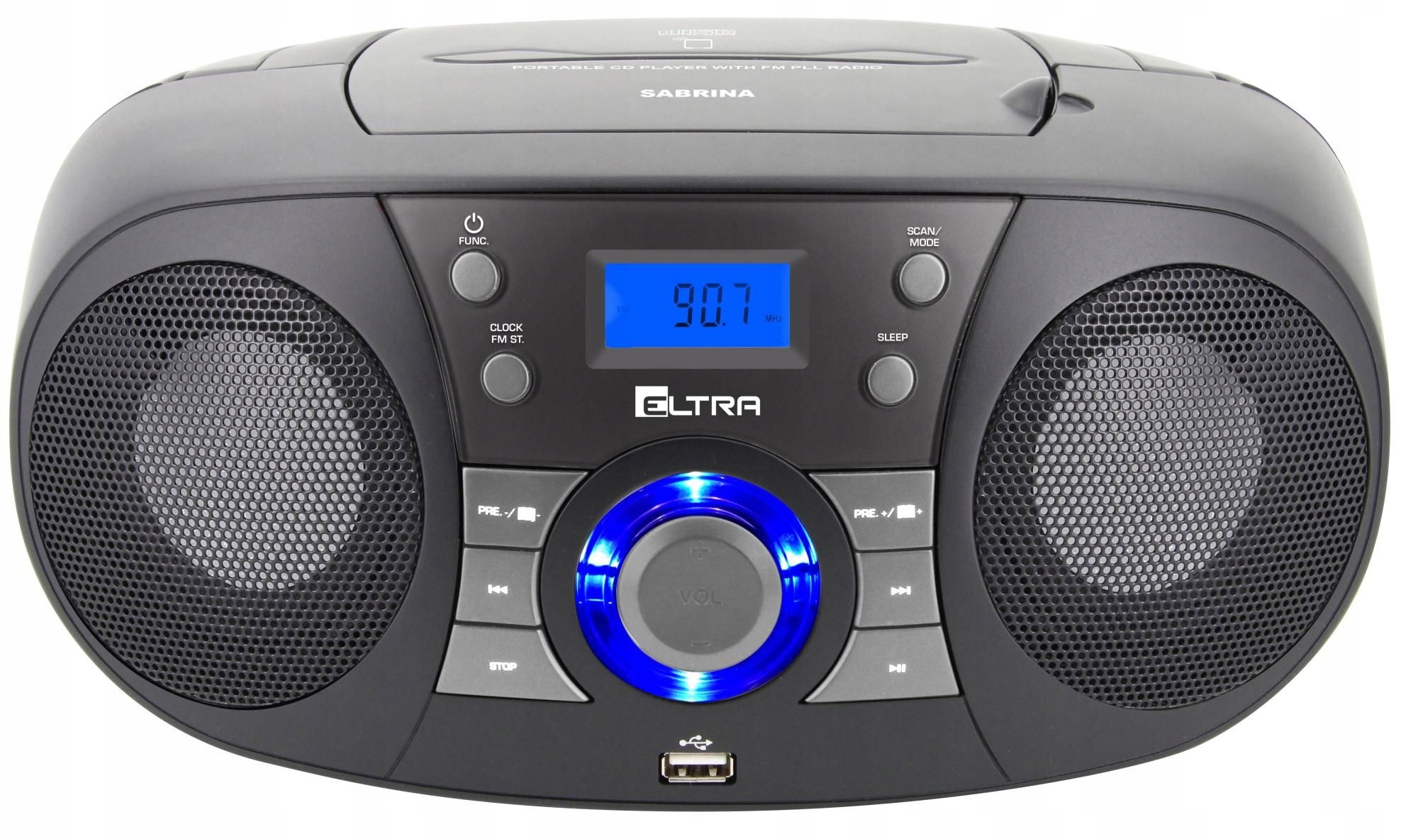 Radioodtwarzacz Eltra CD 60 Sabrina Bt czarny radio