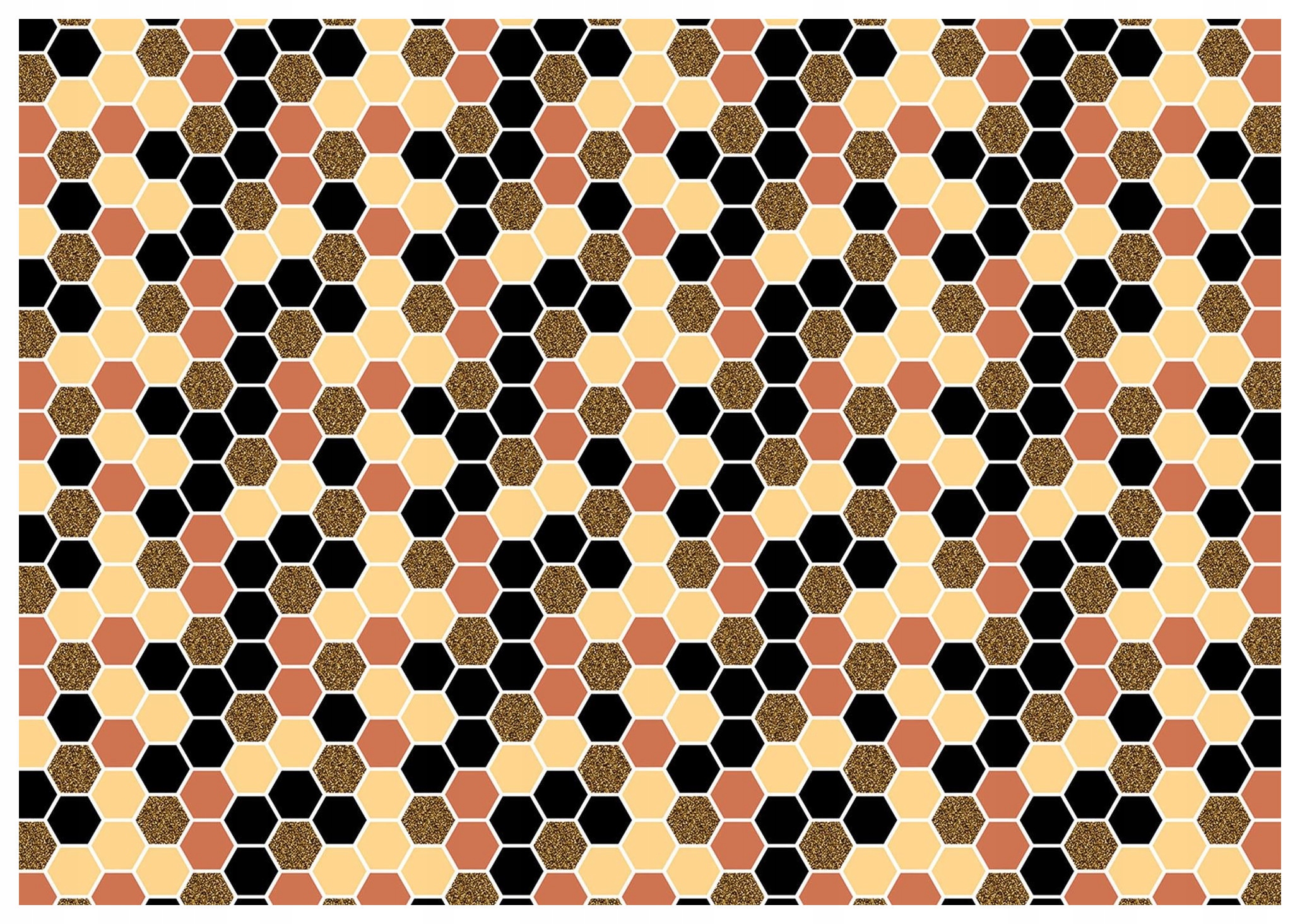 Vliesová fototapeta Geometrické včelí plástve abstrakce 254x184 lepidlo