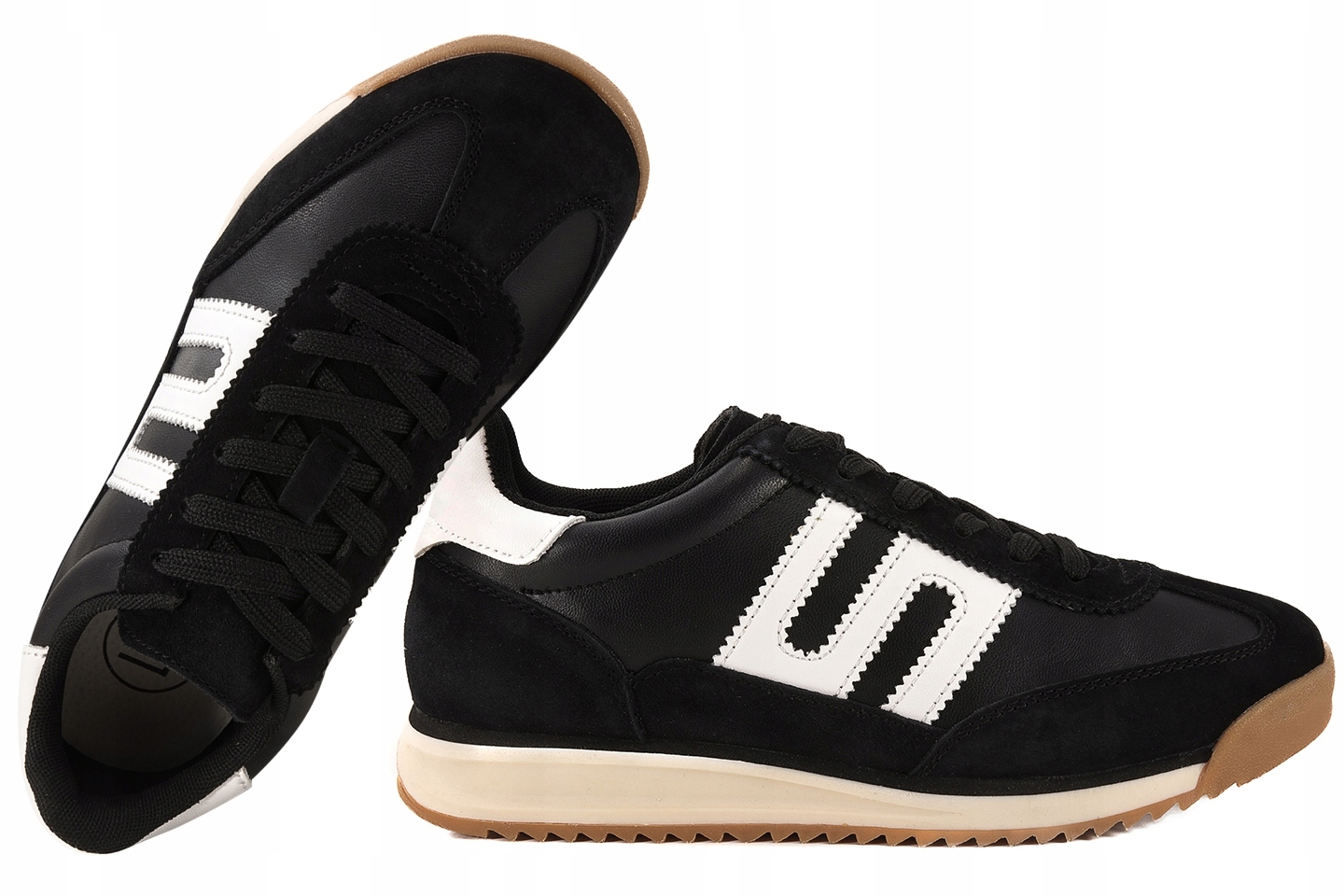 Filippo DP7686 Kožené Dámské Sportovní Polobotky Tenisky černé, černá, velikost 39