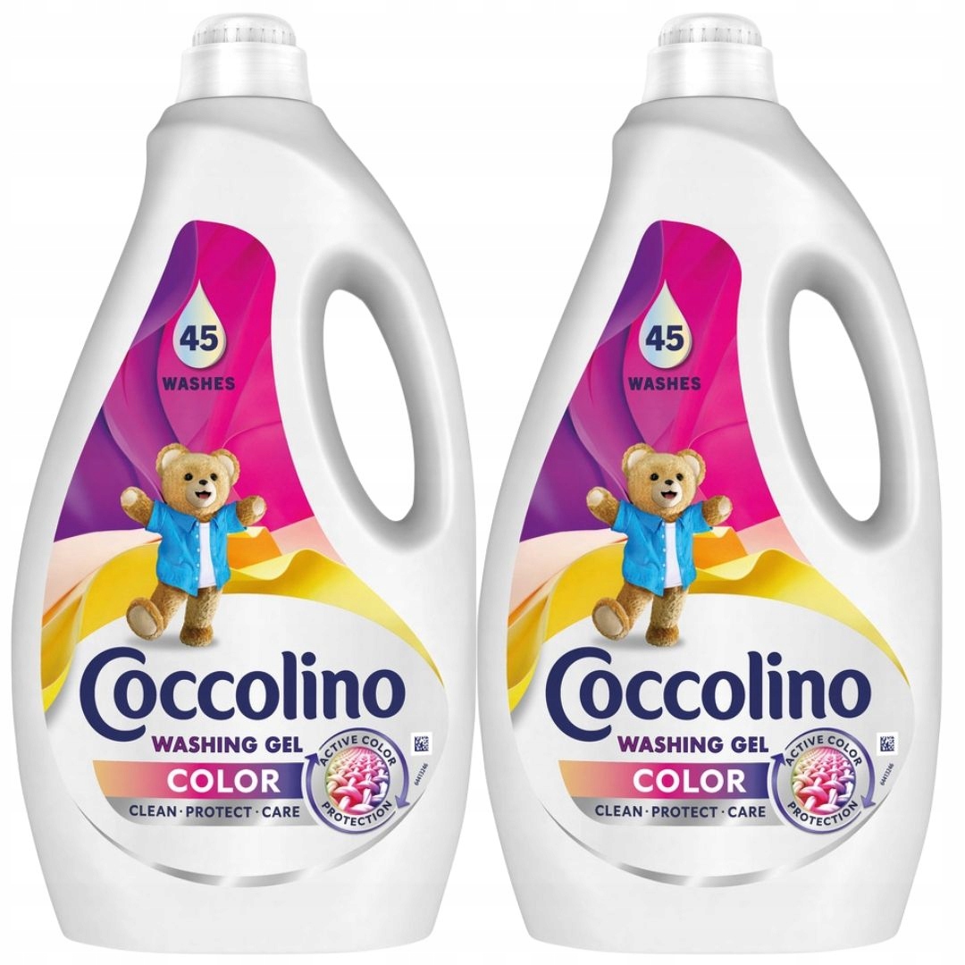 Coccolino Care Płyn Żel do prania Kolor 2x1,8L 90 prań