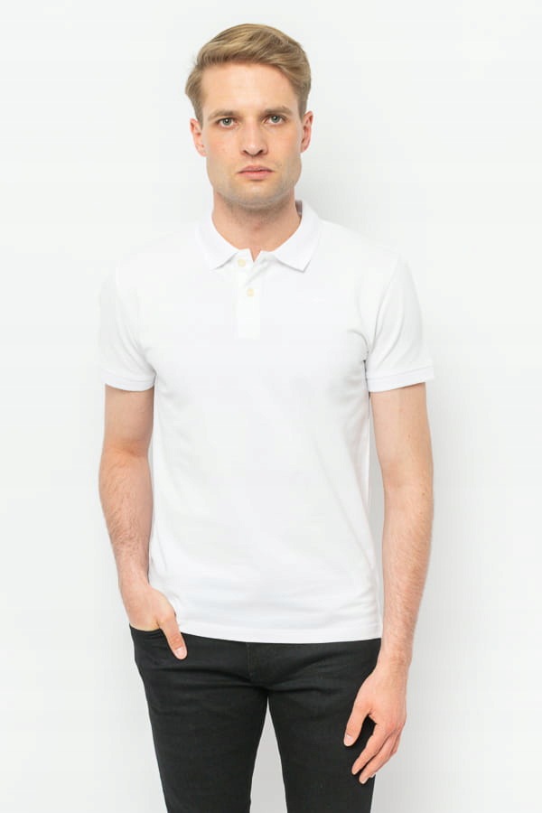 Pánské Polo Pepe Jeans PM541824 Bílé XXL Tričko Elegantní Polokošile