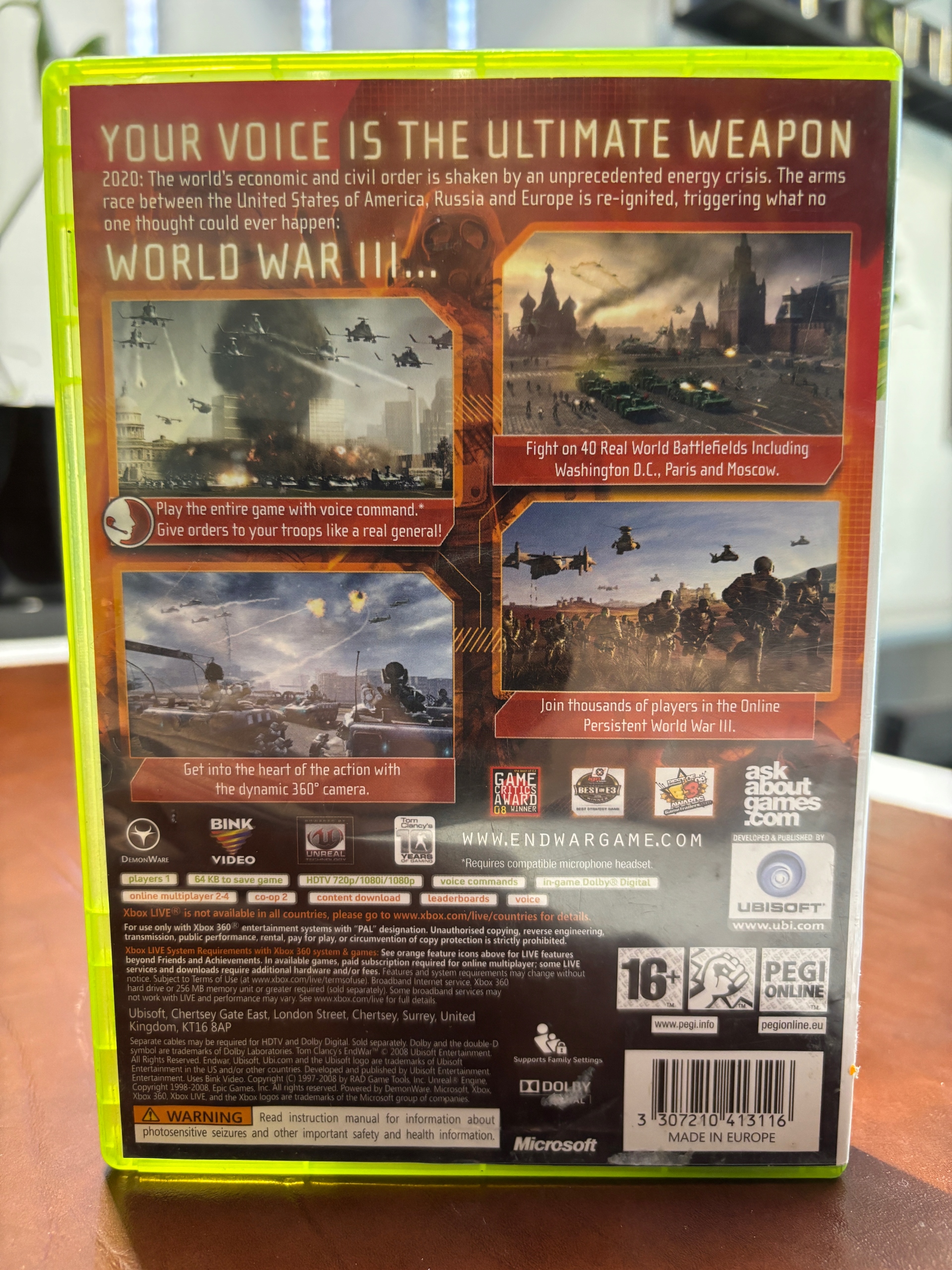 Xbox 360 / One Tom Clancy's EndWar Producent 10th Art Studio