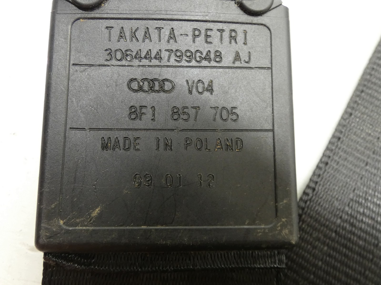 tension belt safety driver´s left front front AUDI A5 8F CABRIO 8F1857705