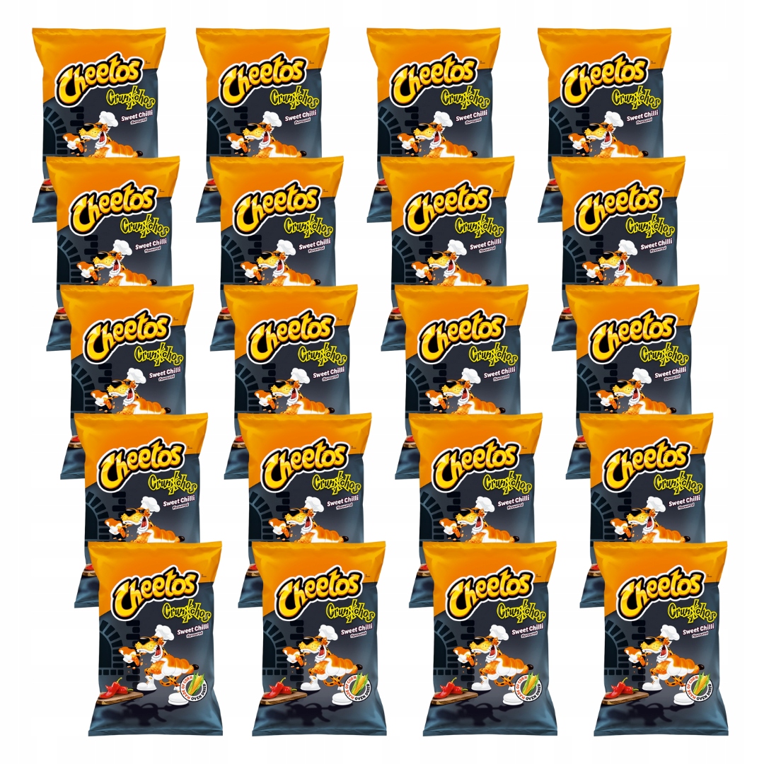 Cheetos Crunchos słodkie chilli Chrupki kukurydziane 20x 165g