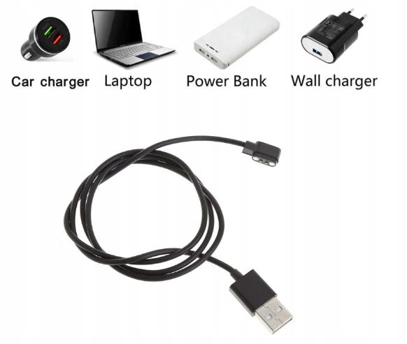 Kabel USB ładowarka do Smartwatch L13 L19 DT95 R2 Producent Inna