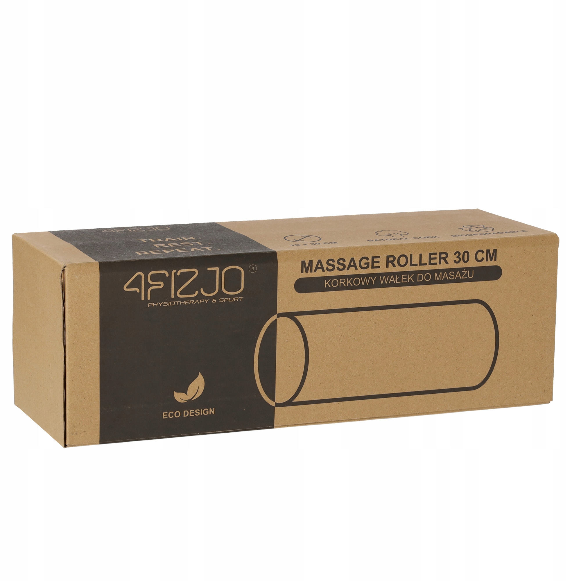 ROLLER DO MASAŻU PLECÓW CIAŁA ĆWICZEŃ WAŁEK CROSSFIT KORKOWY TWARDY GŁADKI Model Cork Massage Roller