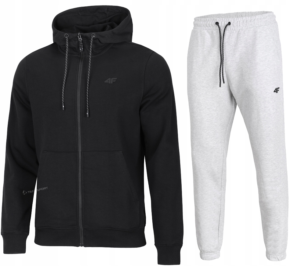 4F Męski Dres Bawełna Komplet Bluza Rozpinana Spodnie rozm XXXXXL 5XL