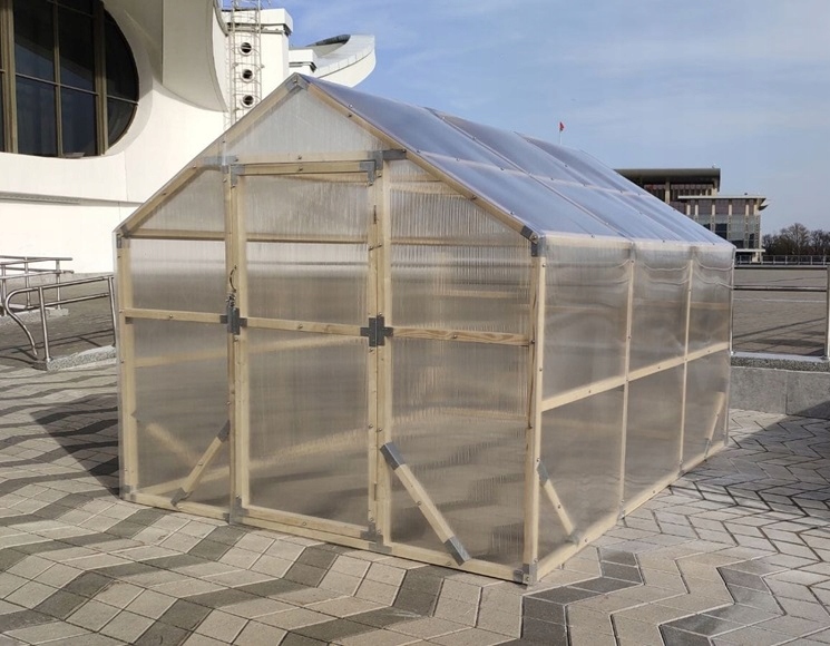 Szklarnia drewniana Domek 2.6x5m sosna (zaimpregnowana)