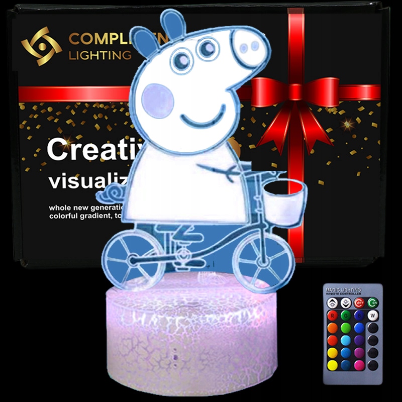 Lampka nocna 3D led usb prezent Świnka Peppa Marka inna marka