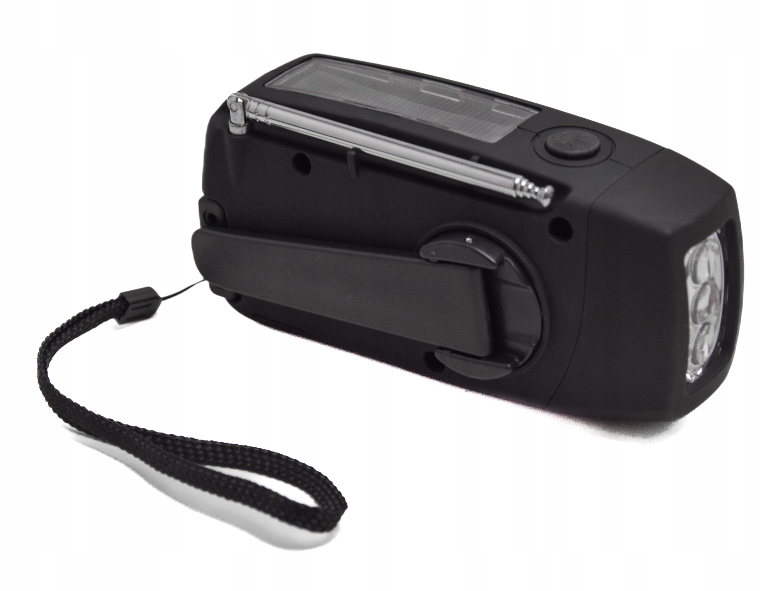 RADIO NA KORBE SOLAR POWERBANK LATARKA AWARYJNE Złącza USB