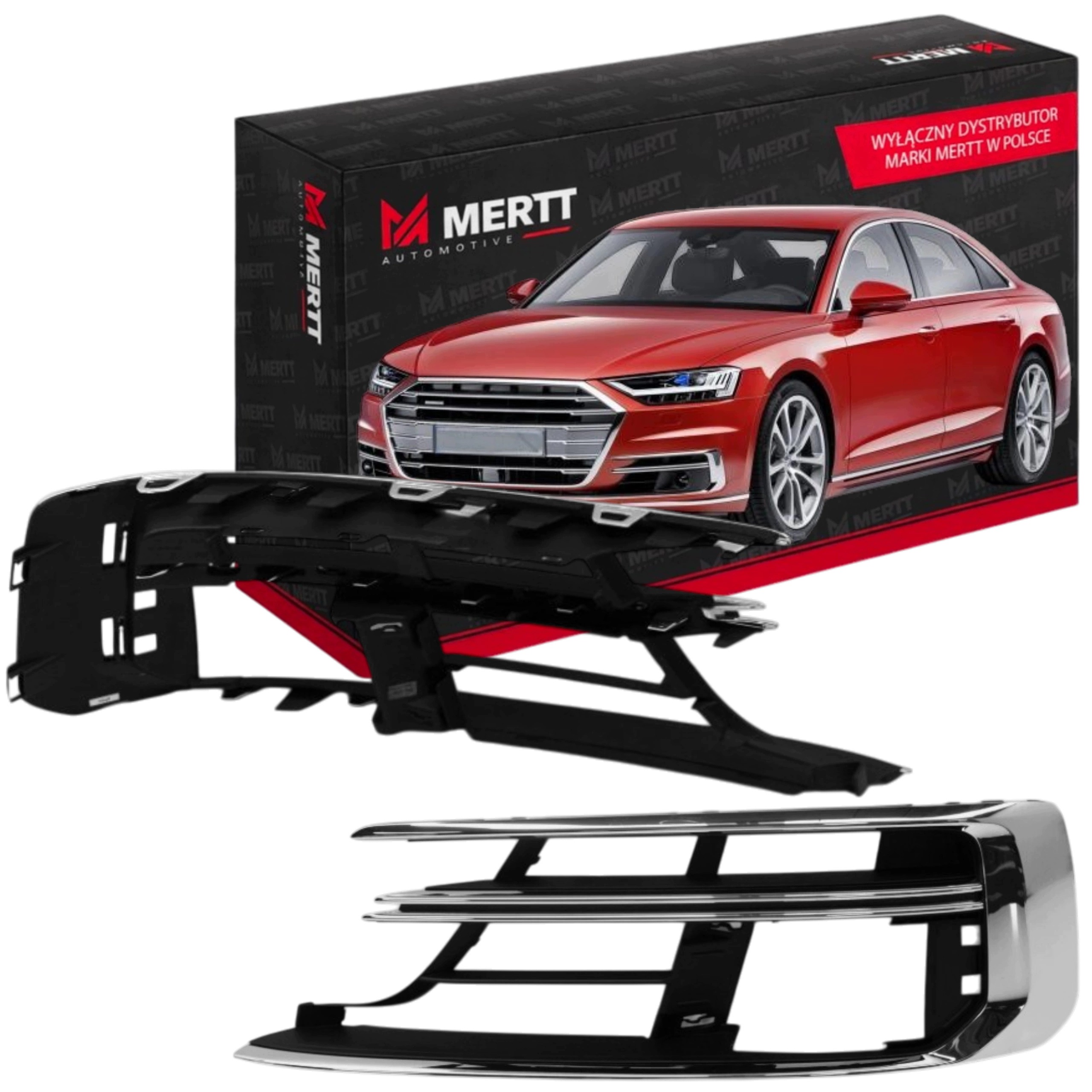 Audi A8 D5 2018-2021 Mřížka Atrapa Krytka Levého Nárazníku 4N08076803