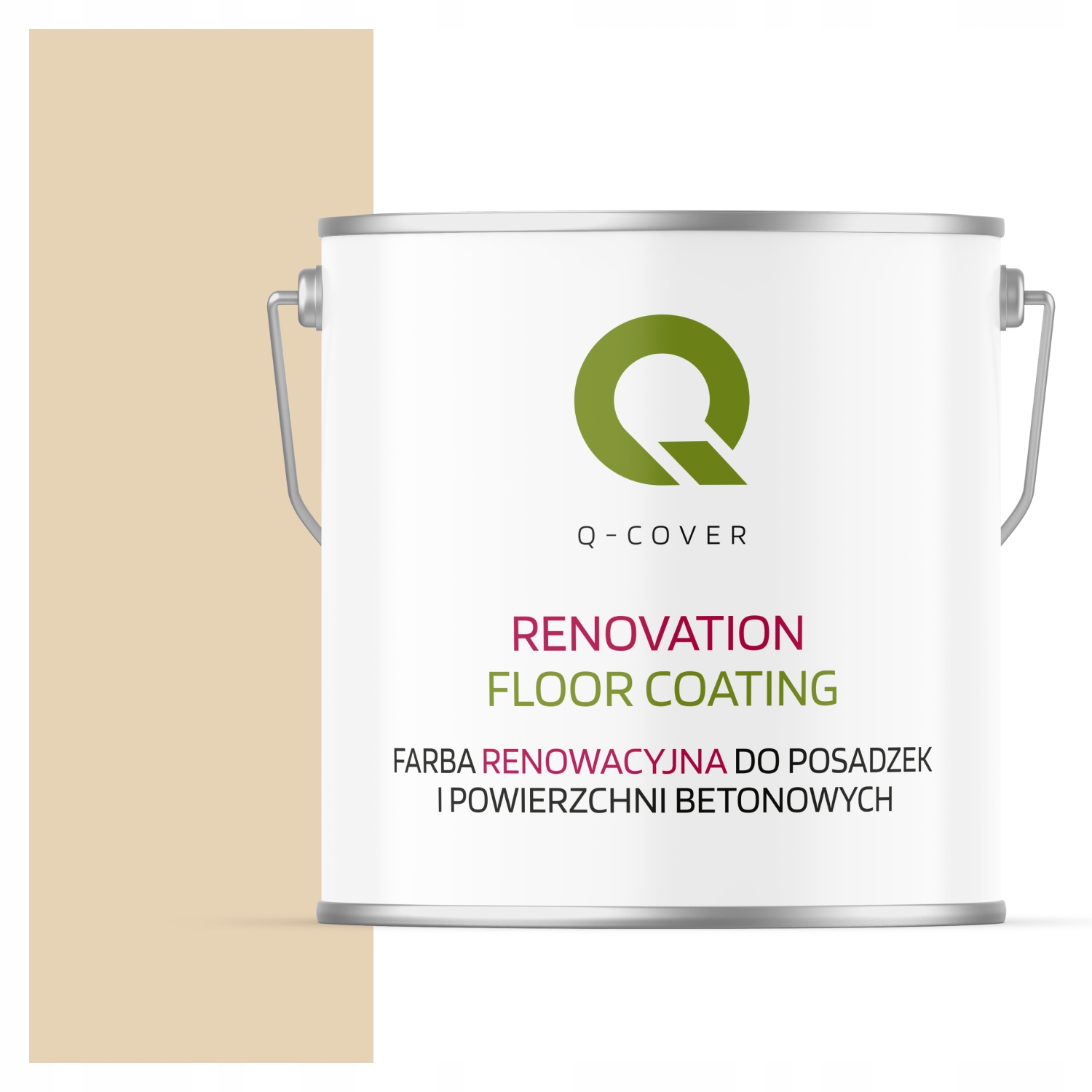 Farba Na Renováciu Betónových Podláh Krémová Béžová Ral 1015 Saténová 5 L