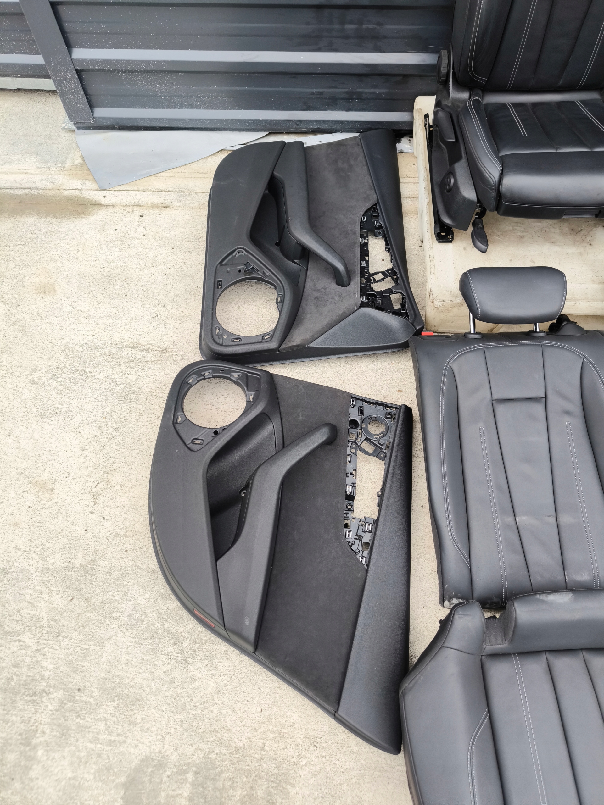 Sitz Sitze Leder KOMPLET S LINE AUDI A4 B9 BIALA NIC heizung !!!