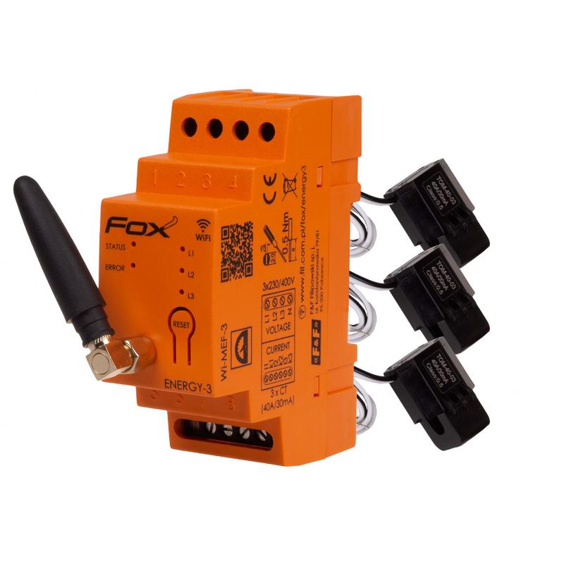 

Monitor zużycia energii 3P 40A Wi-MEF-3 Fox FiF Ff