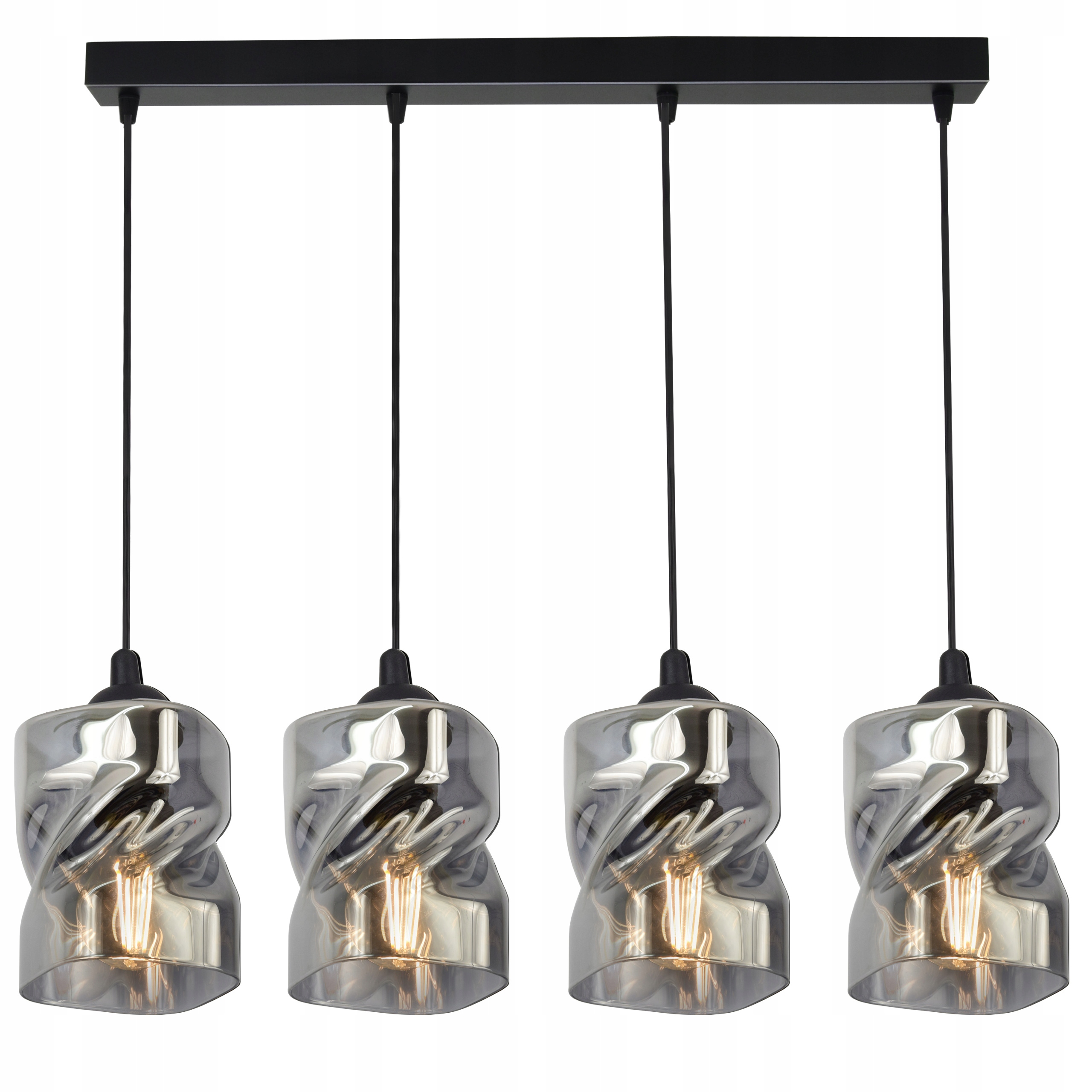 

Szklana Lampa Wisząca Sufitowa Żyrandol Plafon Led